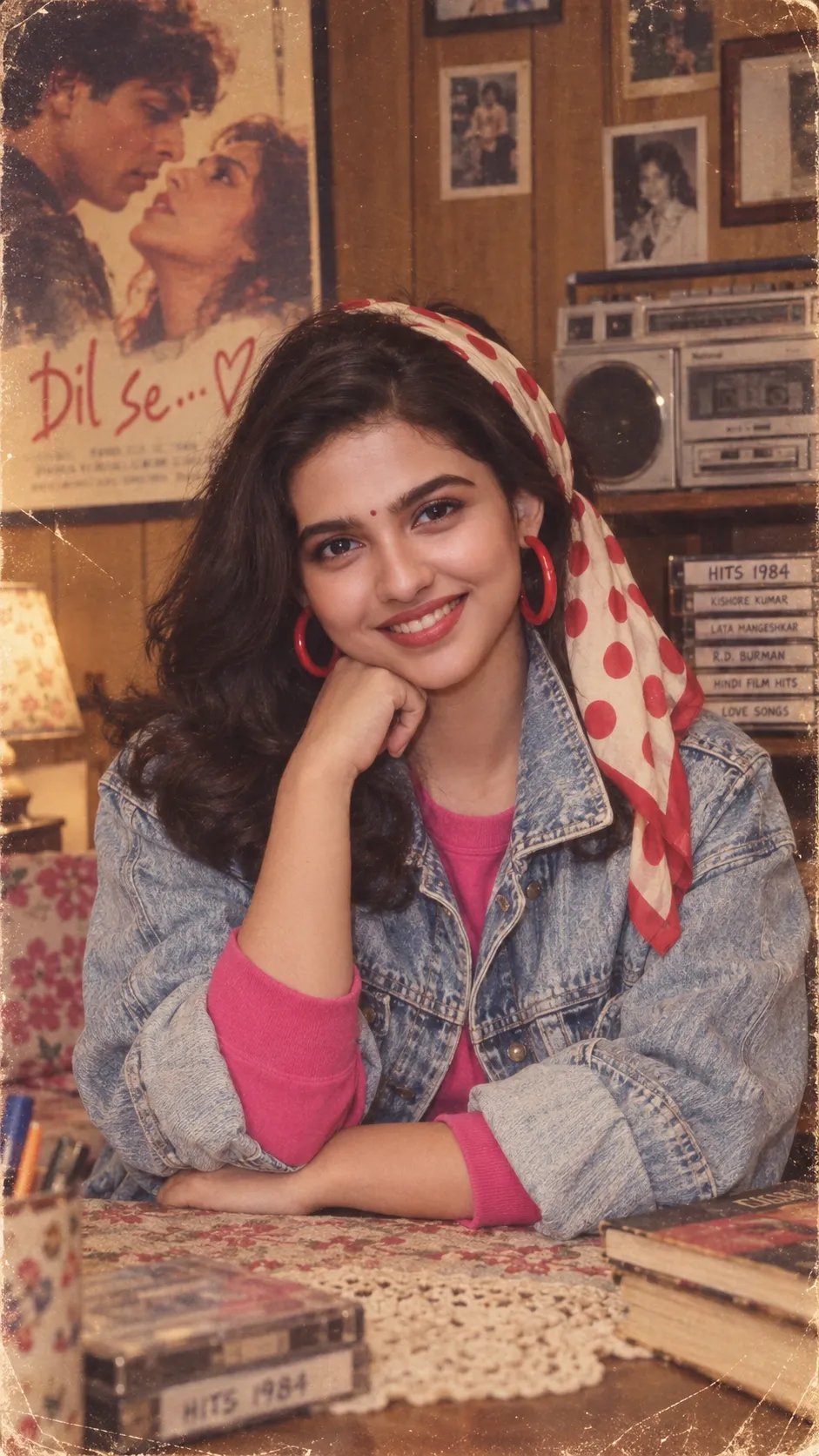 1980s Bollywood Bedroom Portrait