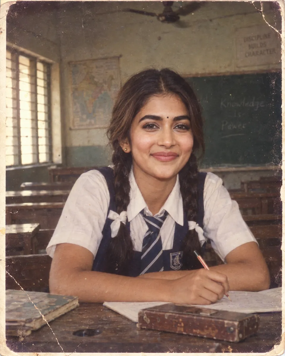 1980s Indian Classroom Snapshot
