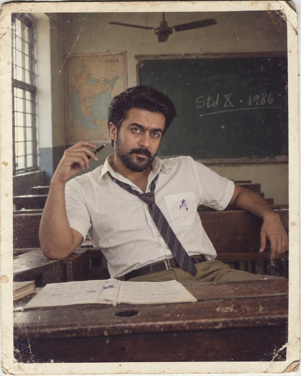 1980s Indian Classroom Snapshot