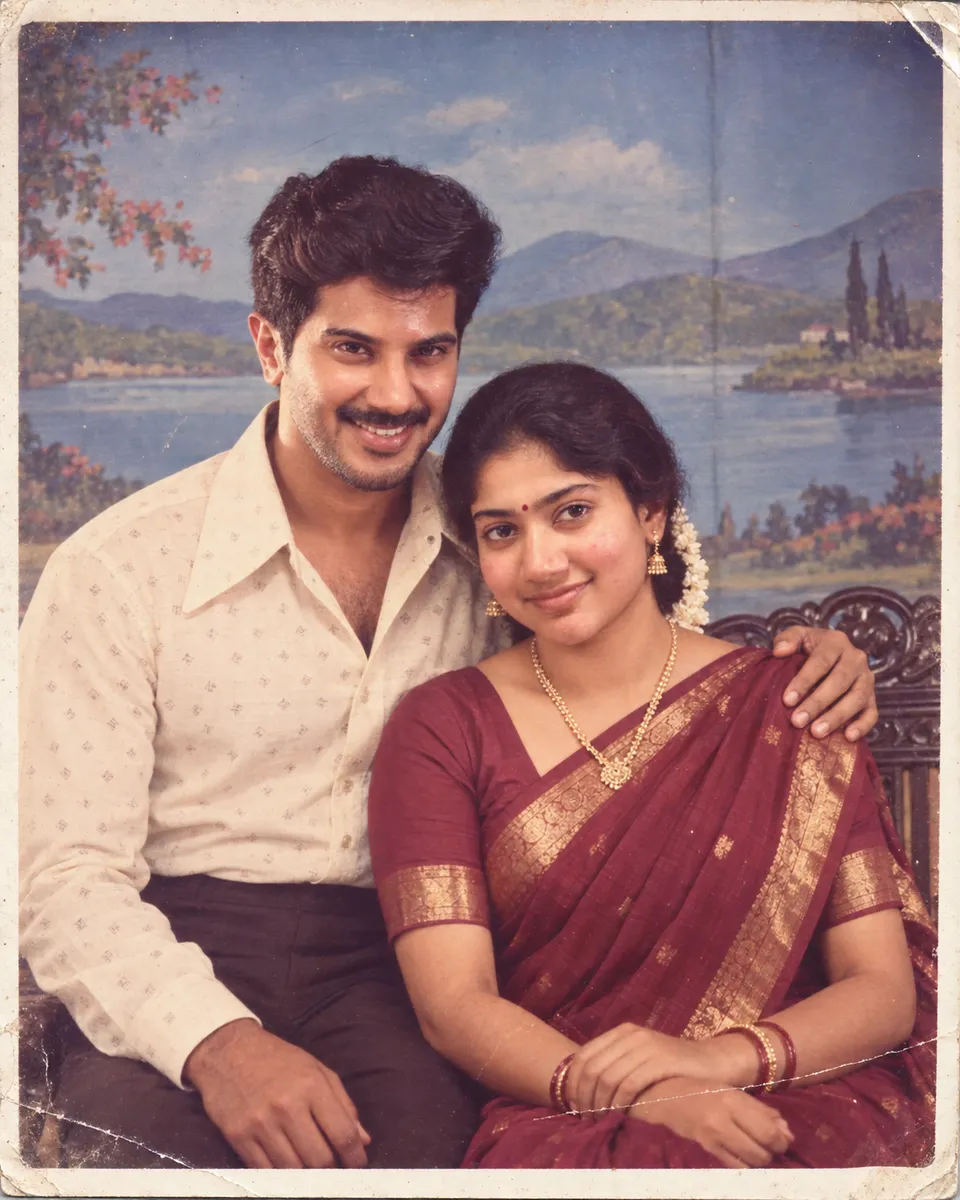 1980s Indian Couple Portrait