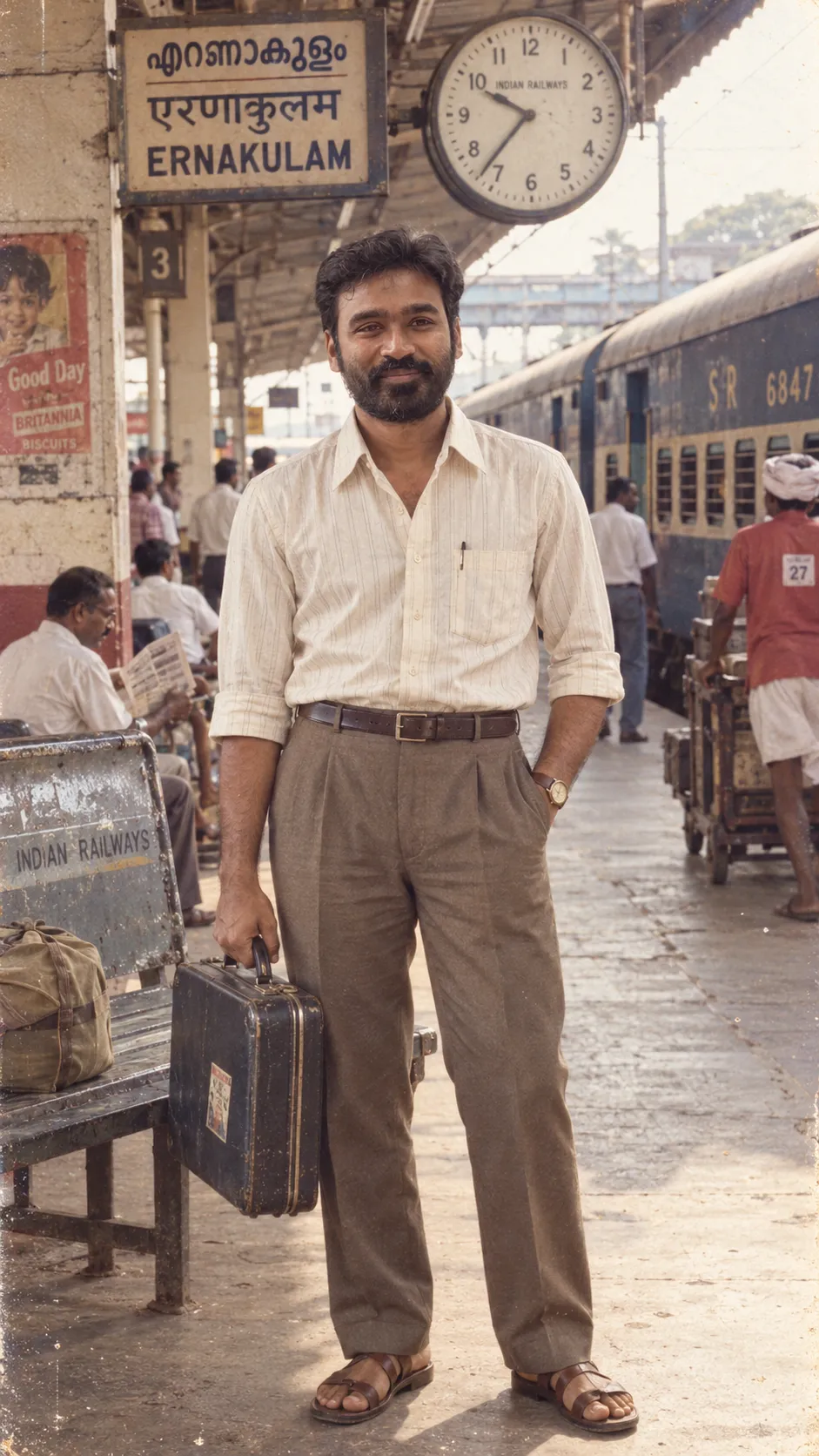 1980s Indian Railway Station Portrait