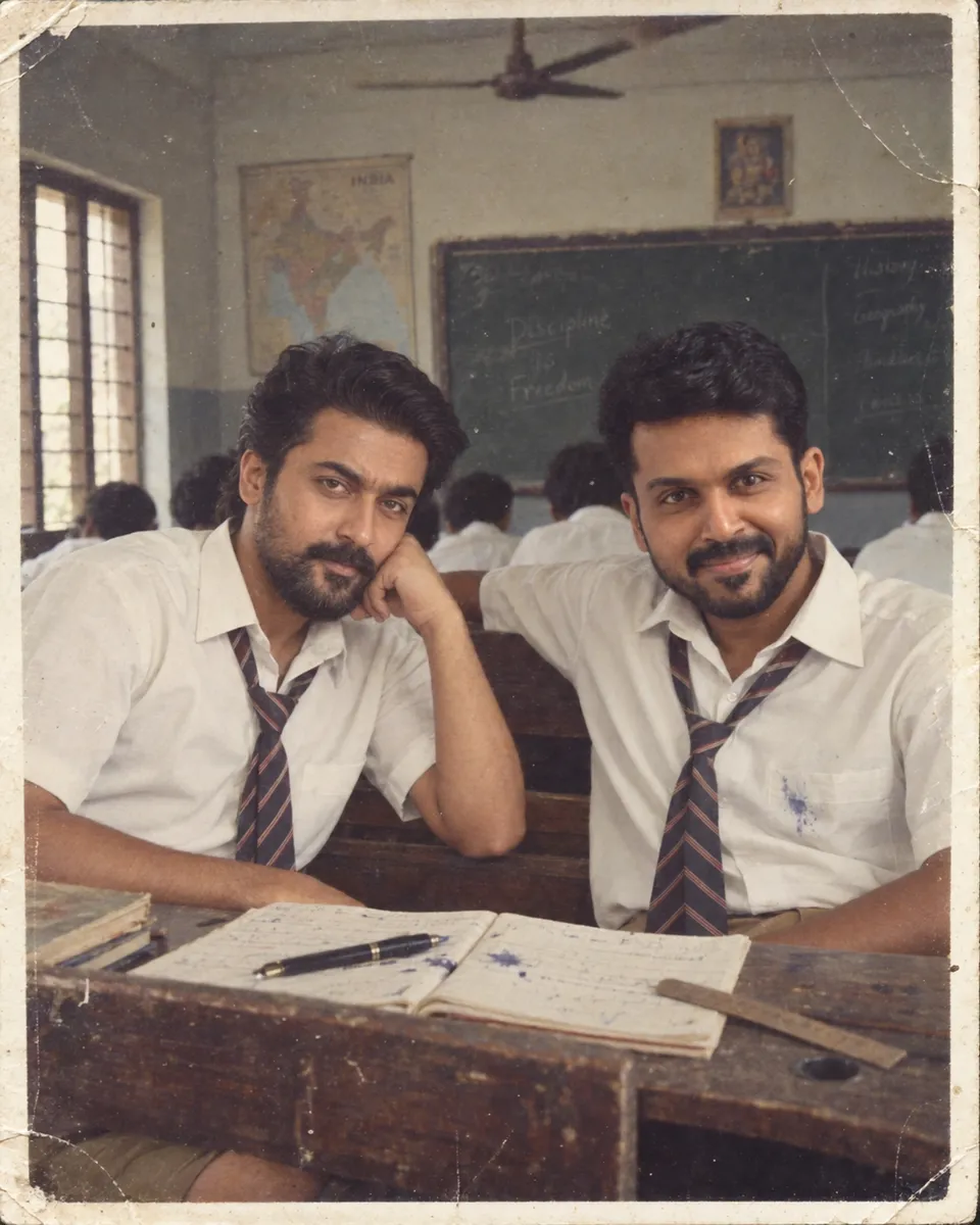 1980s Indian School Snapshot