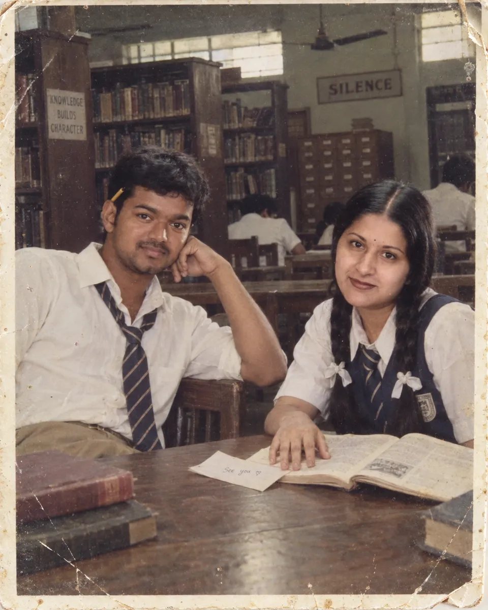 1980s Indian School Snapshot