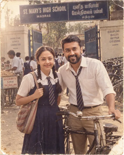 1980s Indian School Snapshot