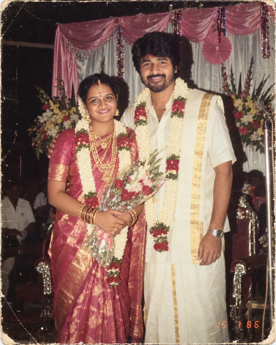 1980s Indian Wedding Snapshot