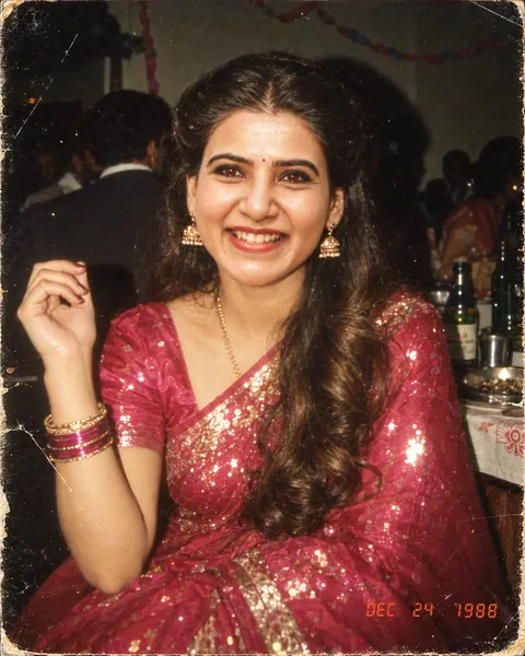 1980s Indian Wedding Snapshot