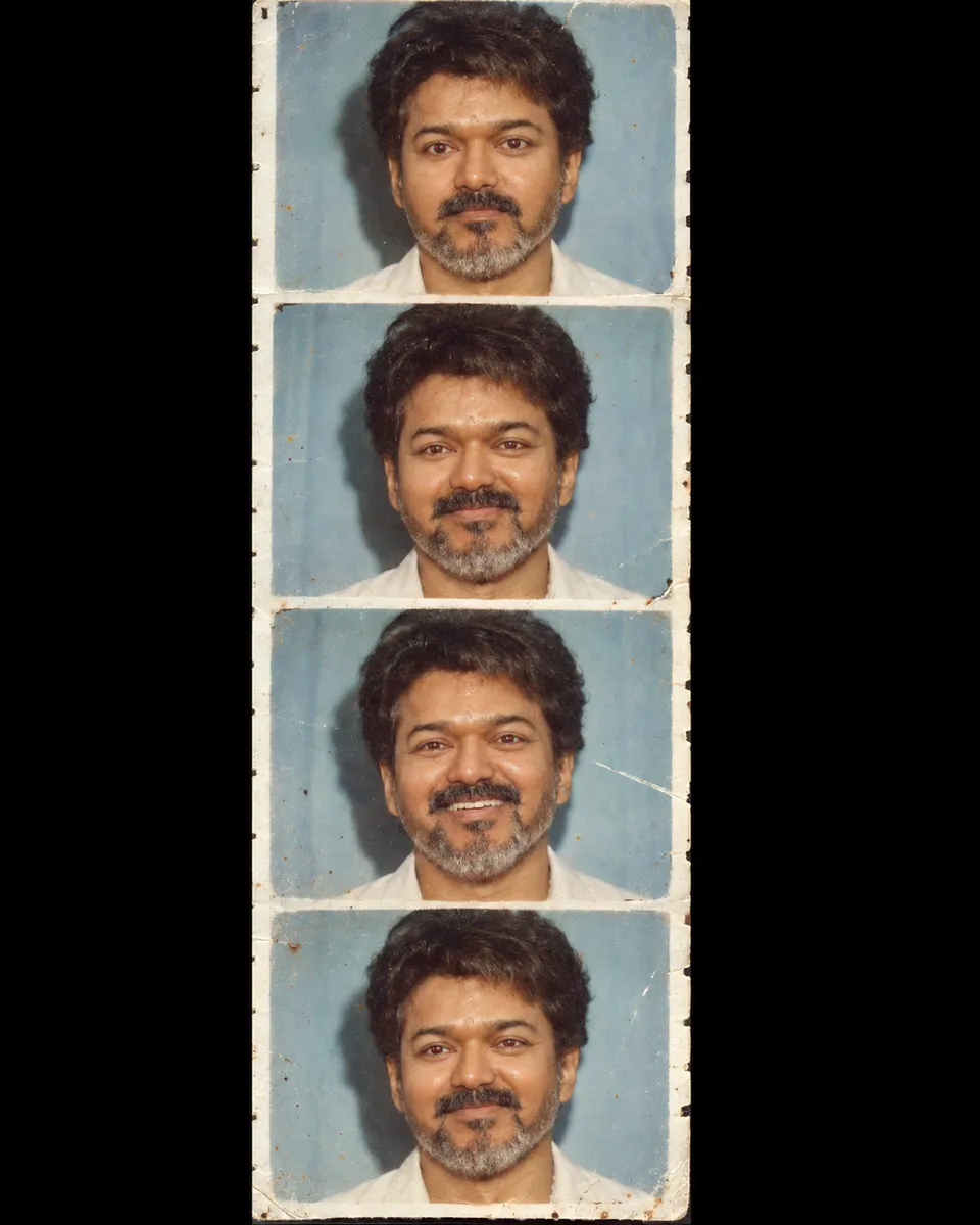 1980s Passport Photo Strip