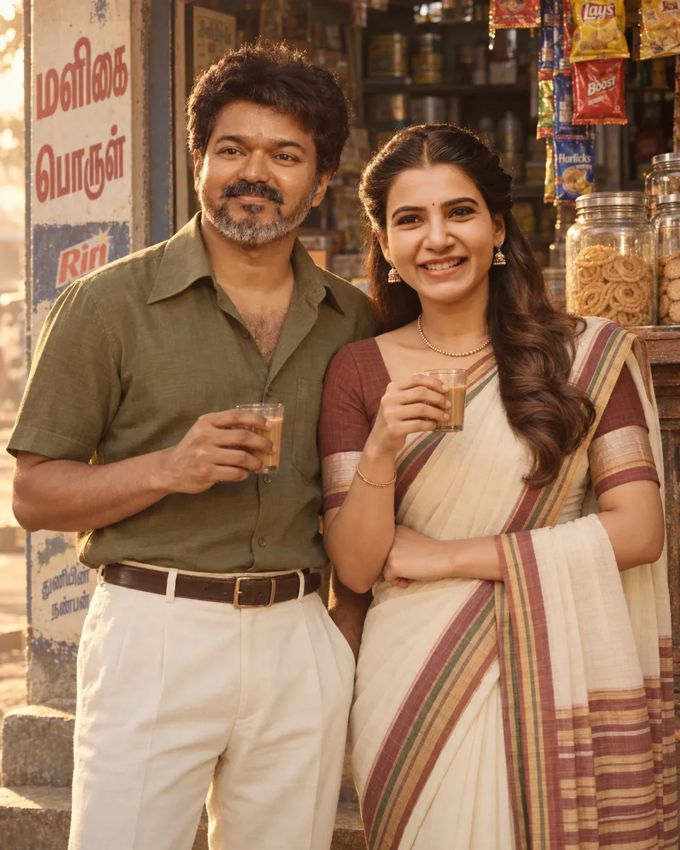 1980s South Indian Couple Portrait