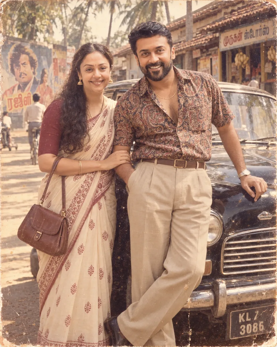 1980s South Indian Couple Snapshot