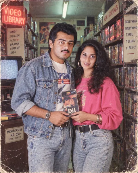 1989 Indian Couple at Video Rental