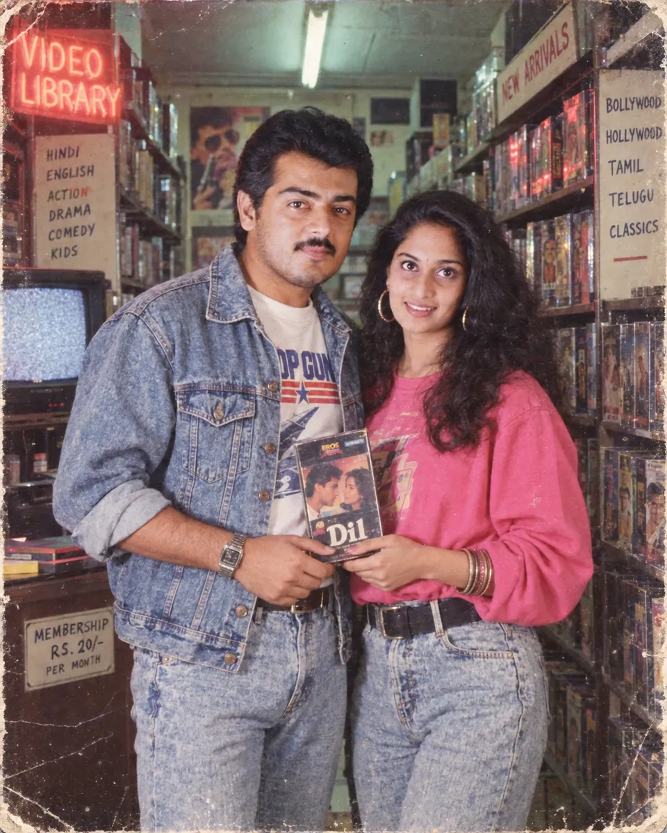 1989 Indian Couple at Video Rental