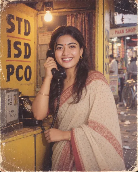 1989 Indian Telephone Booth Scene