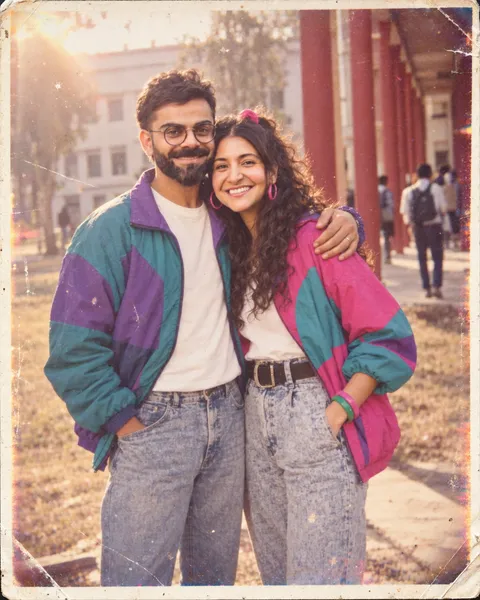 1991 Campus Couple Snapshot