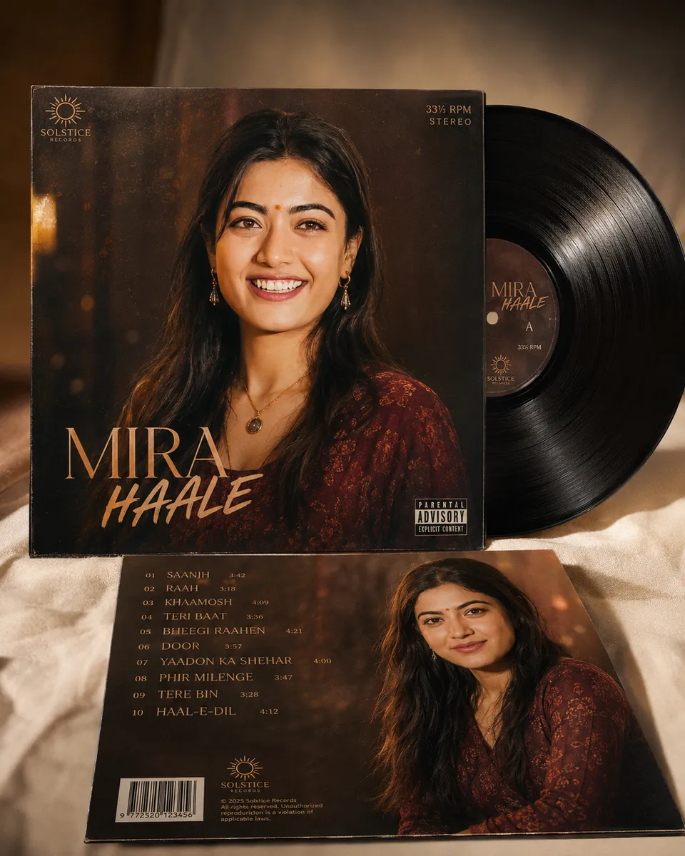 Album Cover + Vinyl Record (Woman)