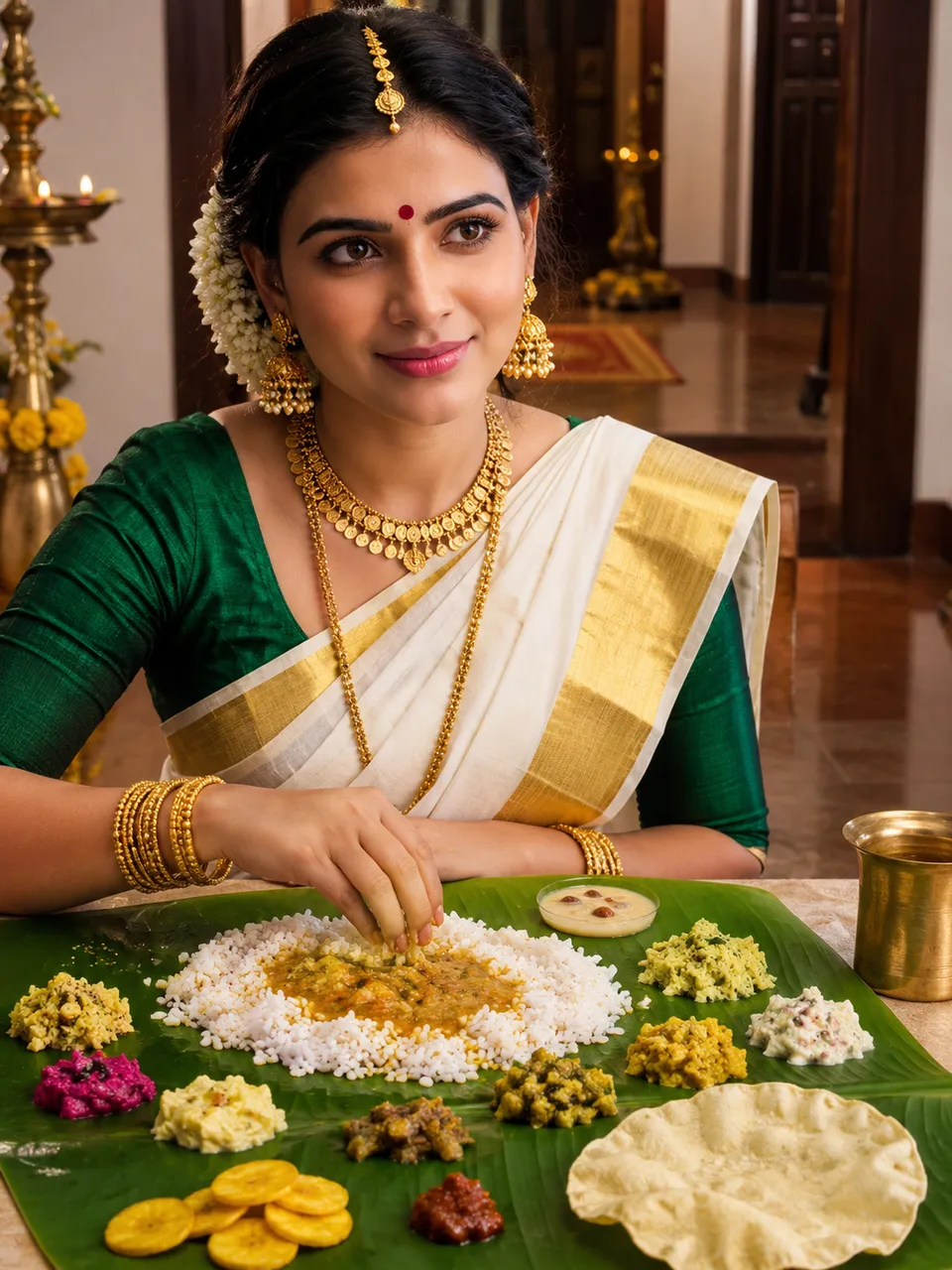 Banana Leaf Sadya, Onam Afternoon