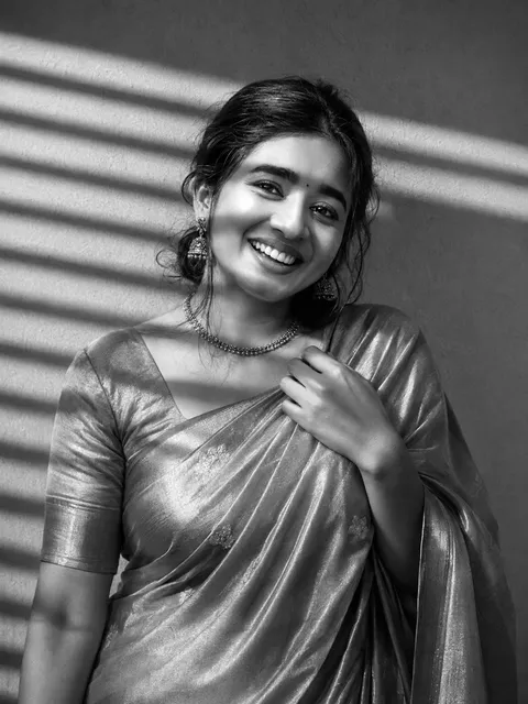 Monochrome Portrait in Silk