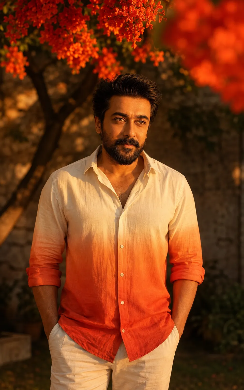 Golden Hour Under Gulmohar