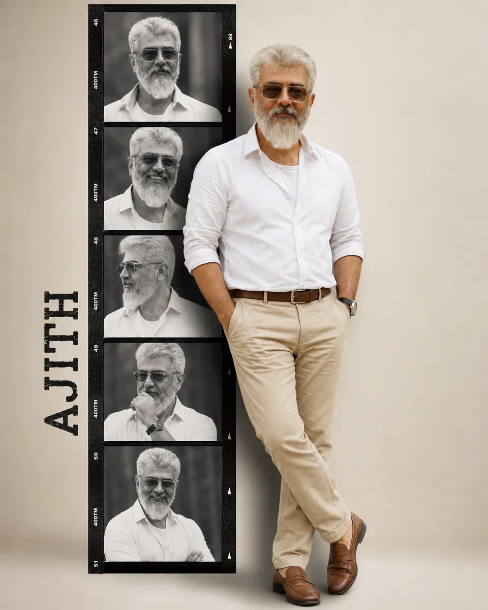 B&W Film-Strip + Colour Cut-Out (Man)