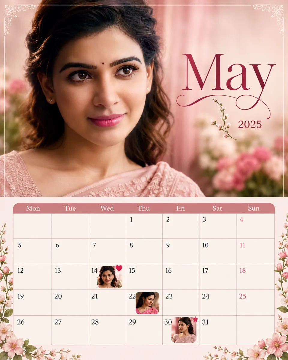 Calendar-Page Collage (Woman)