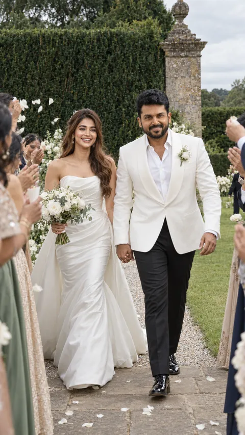 Candid Countryside Wedding Moment
