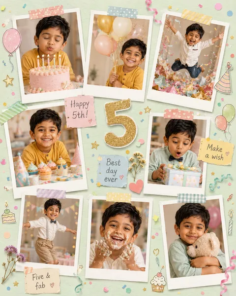 Cheerful Birthday Scrapbook