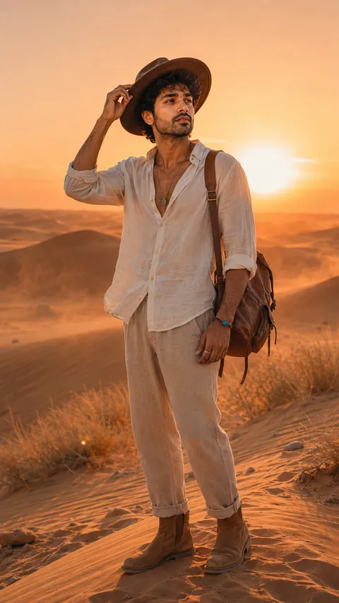Cinematic Desert Portrait