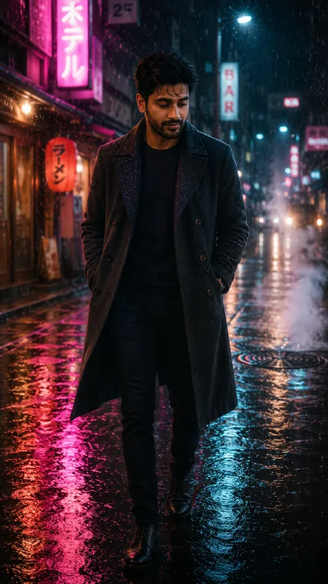 Cinematic Noir Portrait of a Man