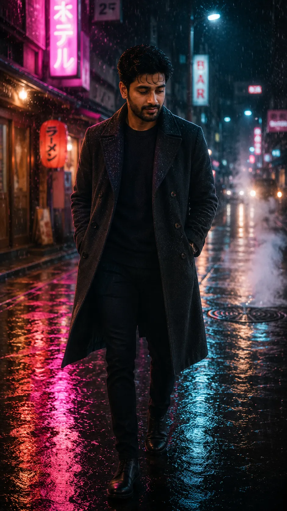 Cinematic Noir Portrait of a Man