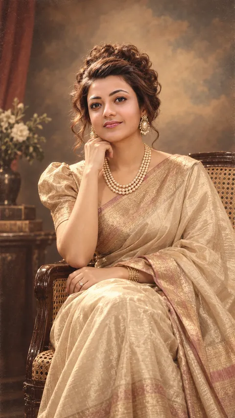 Classic Studio Portrait in Sepia