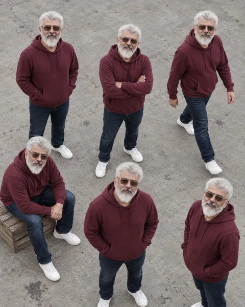 Multiplicity In Maroon Hoodies