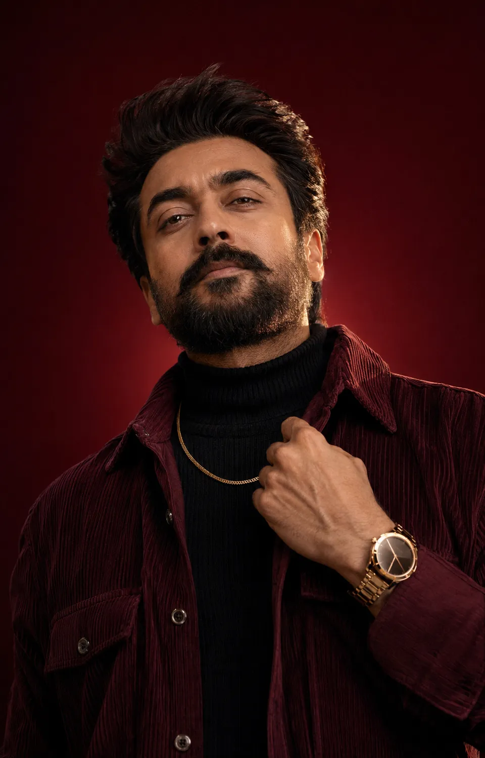 Burgundy Confidence Portrait