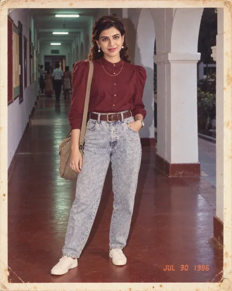 1980s College Corridor Snapshot