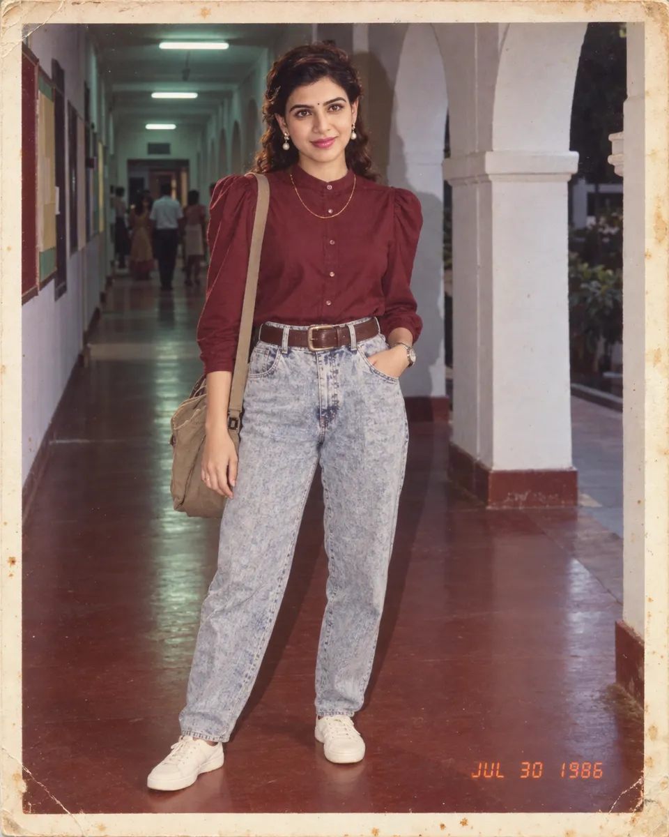1980s College Corridor Snapshot