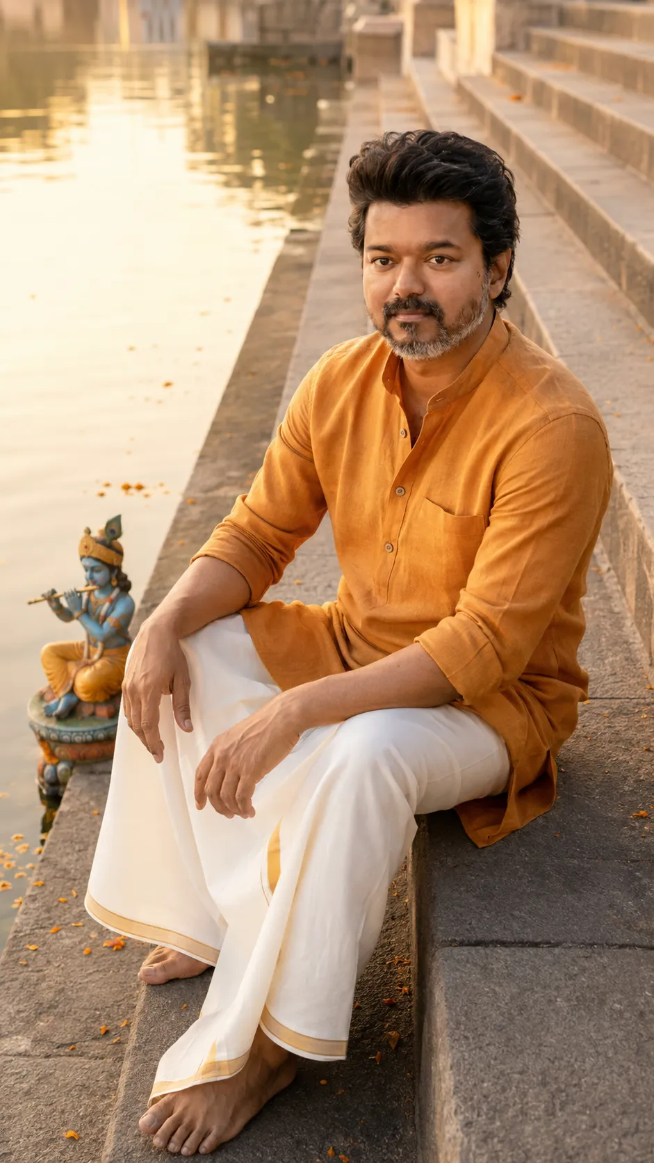 Dawn Reflection with Deity