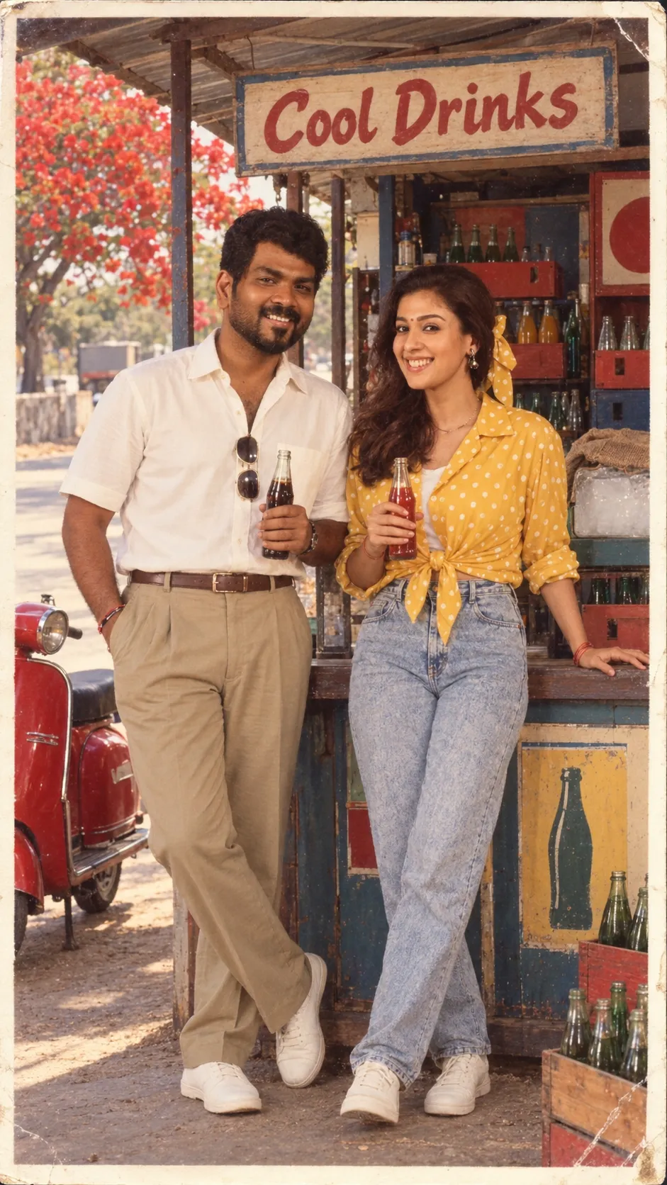 1980s Roadside Refreshment Scene
