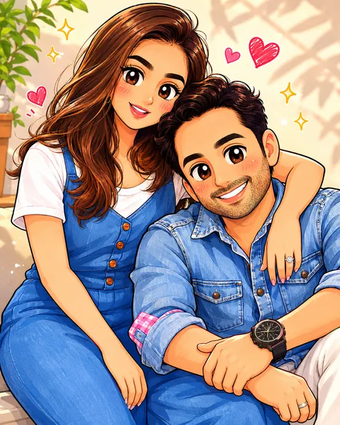 Couple as Shin-Chan Characters