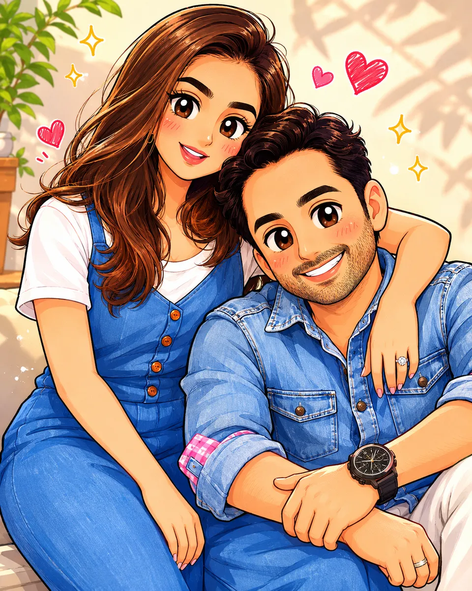 Couple as Shin-Chan Characters