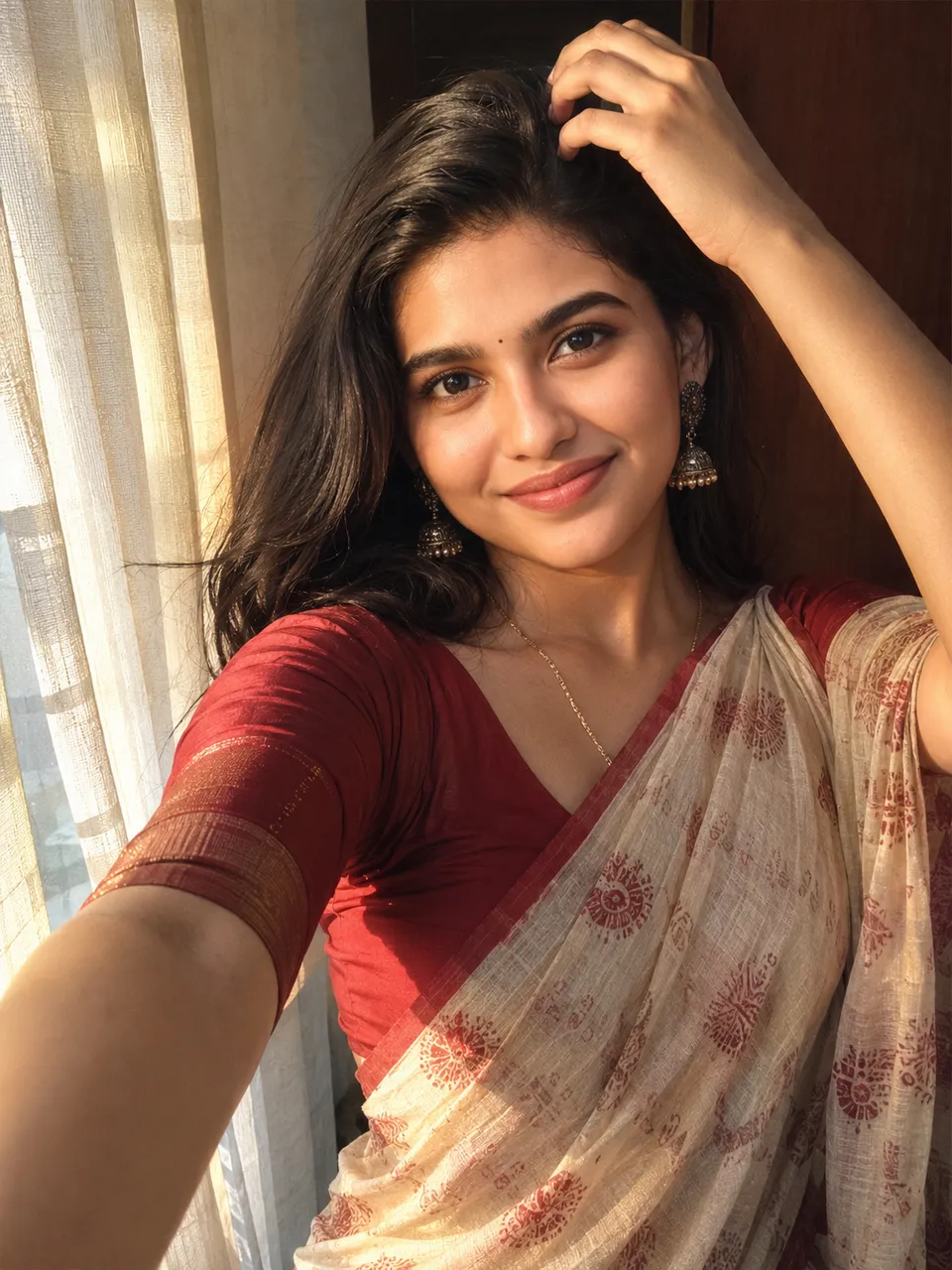 Golden Hour Selfie Portrait