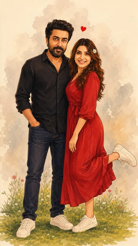 Joyful Couple Portrait