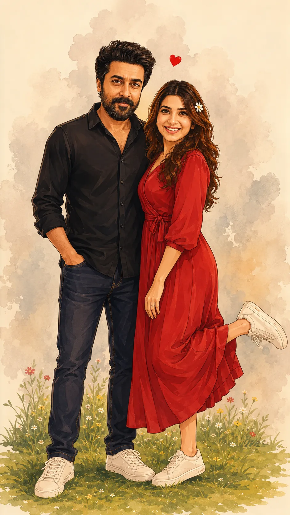 Joyful Couple Portrait