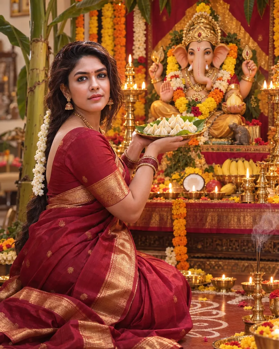 Devotional Offering at Vinayaka Chaturthi