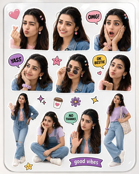 Die-Cut Sticker Sheet (Woman)