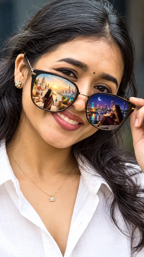 Dual Worlds Sunglasses Portrait