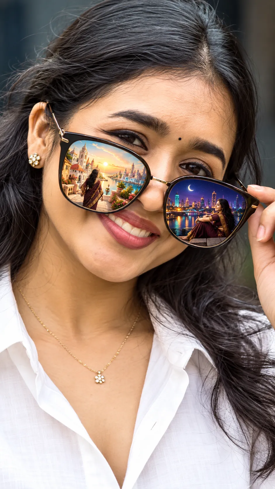 Dual Worlds Sunglasses Portrait