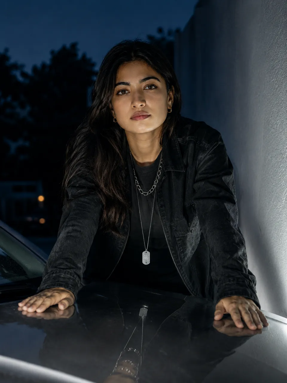 Dusk Blue Car Portrait