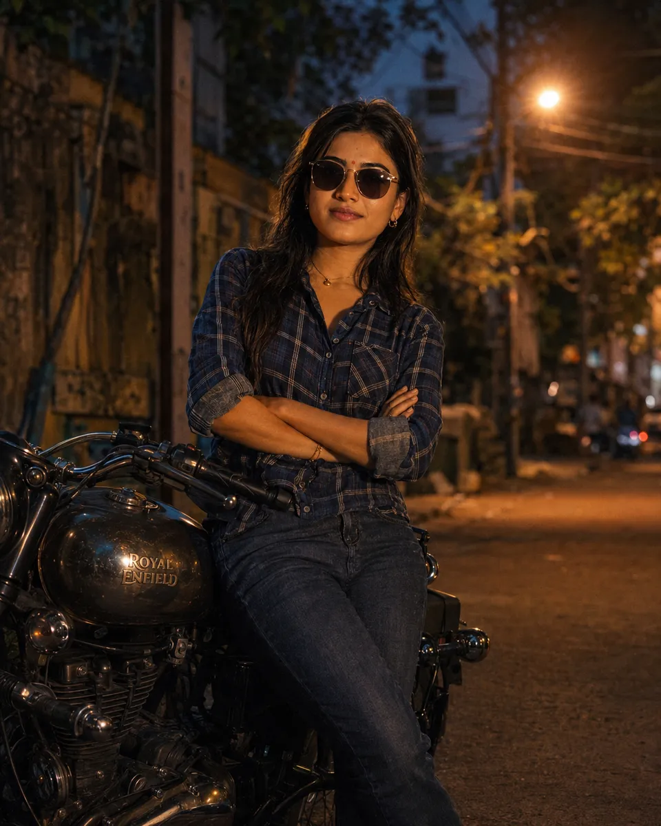 Dusk Street Portrait in Chennai