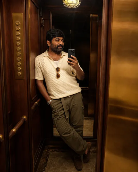 Elevator Reflection Portrait