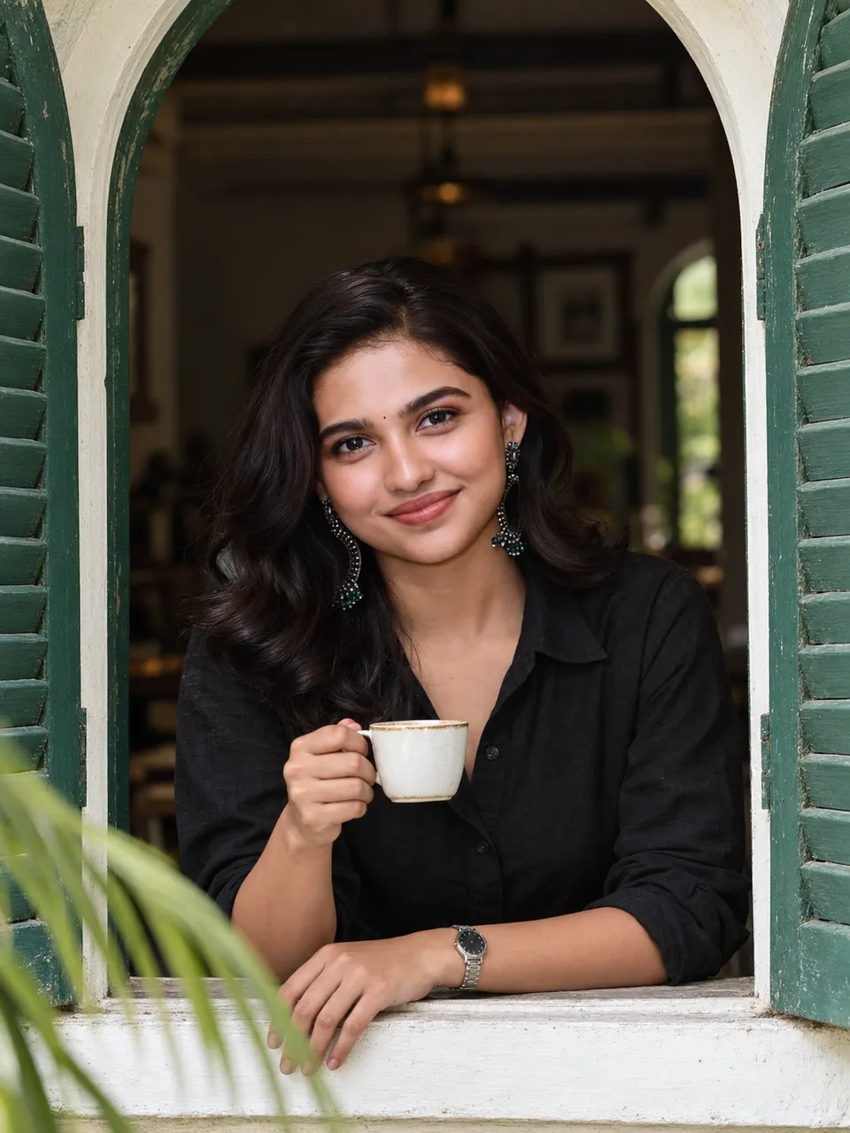 Environmental Portrait at Colonial Window
