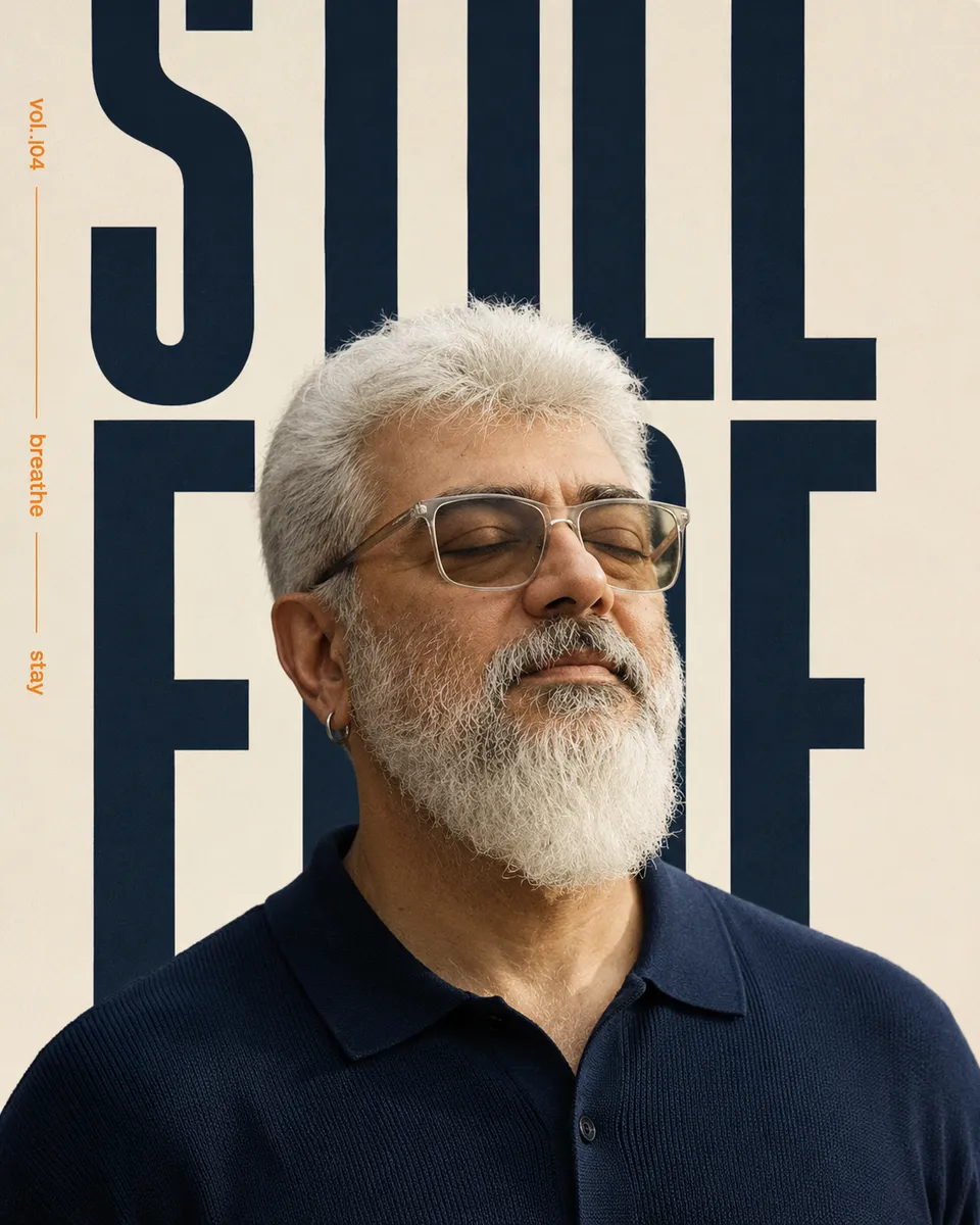 Still Fire Typographic Portrait
