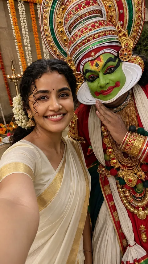 Candid Onam Selfie